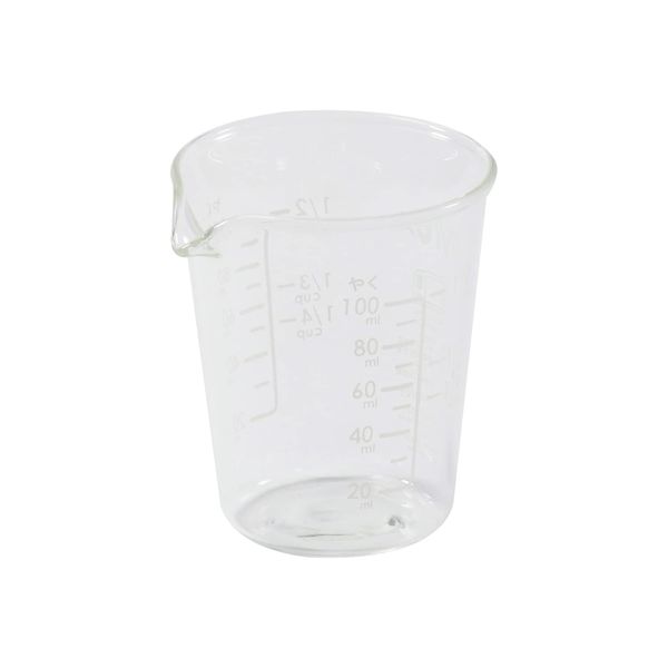 Pyrex CP-8634 Measuring Cup, 3.4 fl oz (100 ml), Blow, Heat Resistant Glass, Microwave Safe, Dishwasher Safe