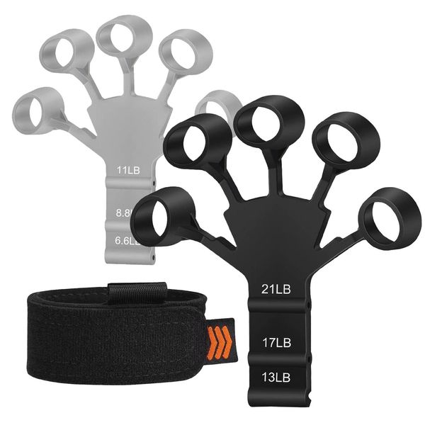 Finger Trainer Finger Strengthener 6 Resistance Levels Durable Finger Exercise and Hand Strengthener for Patient Strength Training Guitar Rock Climbing Recovery Physical Equipment Hand Strengthener