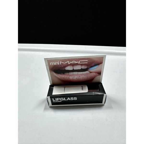 MAC Cosmetics Lipglass CLEAR Mini Travel Size 0.24 Oz/7ml NIB