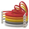 1aTTack.de 2m Cat.6 Flat Network Cable - 5 Colors (01) - Ultra Slim Micro Patch Cable 1000 Mbit/s Gigabit LAN (RJ45)