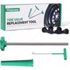 Tire Valve Stem Core Quickly Replacement Tool Kit With 4Pcs TR413 Valve Stems