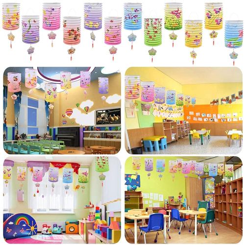 Mini Lanterns Set, Flower Pattern, Lanterns, Bon Festivals, Decoration Supplies, Tanabata, Decoration, Summer Festivals, Festivals