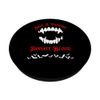Halloween Vampire Teeth Goth Funny Gothic Black and Red PopSockets Swappable PopGrip