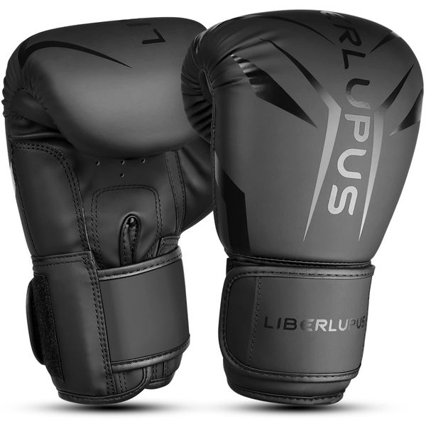 Liberlupus Boxing Training Gloves for Men & Women, Sparring Punching Gloves, Heavy Bag Workout Gloves for Boxing, Kickboxing, Muay Thai, MMA