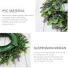 Cisolen Artificial Lavender Wreath Artificial Garland Decorative Wall Wreath Plastic Flower Wreath for Indoor Outdoor Wedding Party Garden Wall Decoration Front Door Home Wedding Decor