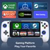 Mobile Game Controllers for iPhone/Android, Hall Effect Phone Controllers Support Phone Case,Game Controllers for Xbox,for PlayStation,Cloud/Steam Gaming (White)