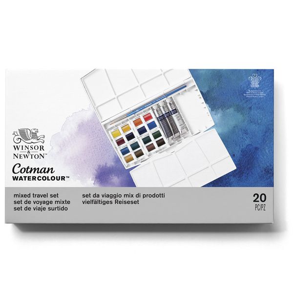 Winsor and Newton Cotman Painting Plus Pan/Tube Set