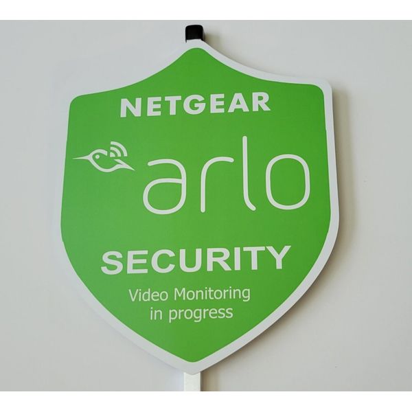 Arlo 100% aluminum security yard sign