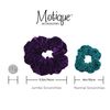 Navy Jumbo Velvet Scrunchy