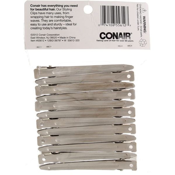 Conair Metal Styling Clips - 12PK