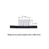24 pcs/lot Wig Combs 7-teeth Wig Clips Steel Teeth Polyester Durable Cloth Wig Combs for Hairpiece Caps Wig Accessories Tools (Black)