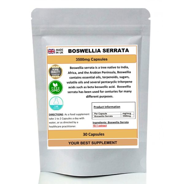 Boswellia Serrata Extract Capsules 3500mg (High Strength) (30)