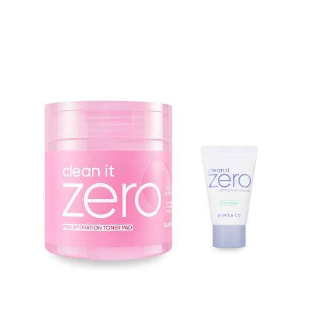 [Vanillaco] Clean It Zero Pink Moisture Toner Pads 235ml/70 sheets - Vegan Moisture Calming Witch Hazel Hyaluronic Acid Pads (Free: Calming Foam 30ml)