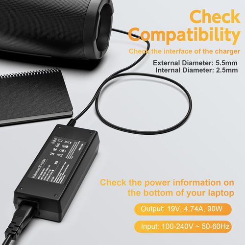 ROLADA 19V Charger for JBL Xtreme 2, JBL Boombox 1 2, Extreme Portable Wireless Bluetooth Waterproof Speaker Power Adapter, JBL Speaker Power Supply Cord