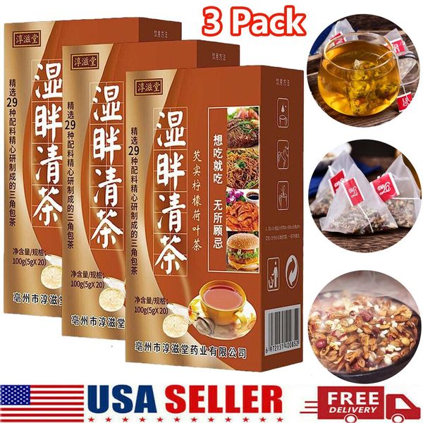 3 Pack 29 Flavors Liver Care Tea, Health Liver Care Tea Dampness Remove Slim Tea