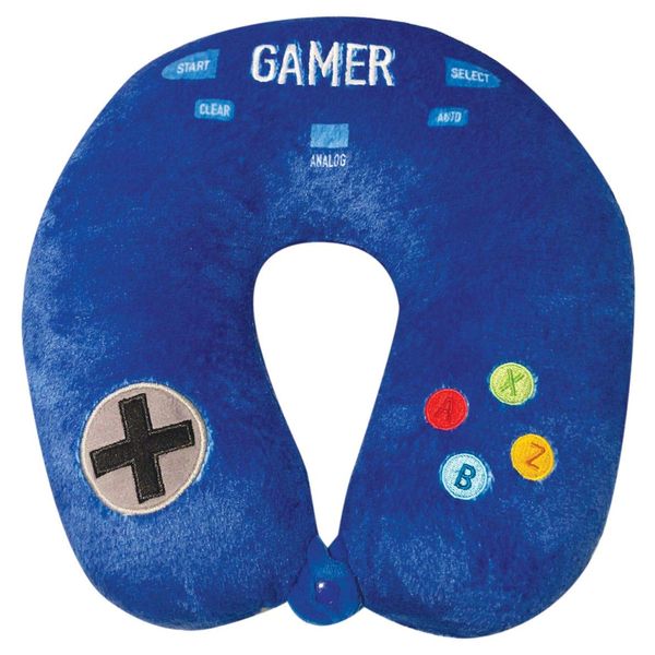 iscream Silky Fleece 12" Neck Support Pillow - Game Controller