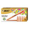 Brite Liner Highlighter Chisel Tip Fluorescent Orange Ink 5 Dozen
