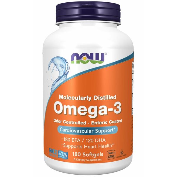 NOW Supplements - Omega-3 180 Softgels by NOW