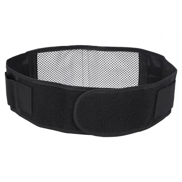 Self-heating Thermal Magnetic Heat Waist Belt, Magnetic Therapy Waist Support Belt Lumbar Back Waist Support Brace Double Banded Back Pain Relief for Men and Women (Black)