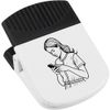 'Woman Using A Smartphone' Magnetic Clip (CP00039352)