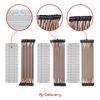 AZDelivery Breadboard Kit - 3 x Jumper Wire m2m/f2m/f2f + Set of 3 MB102 Breadboard Compatible with Raspberry Pi Includes E-Book