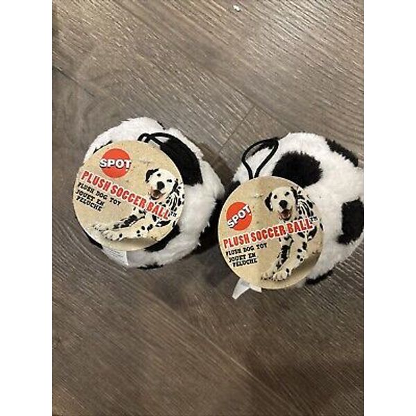 Ethical Pet Plush Soccerballs  Dog toys -set Of 2, NWT