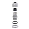 Baomain Cable Gland Gray M22 Waterproof Cable Connectors CE 10 Pack