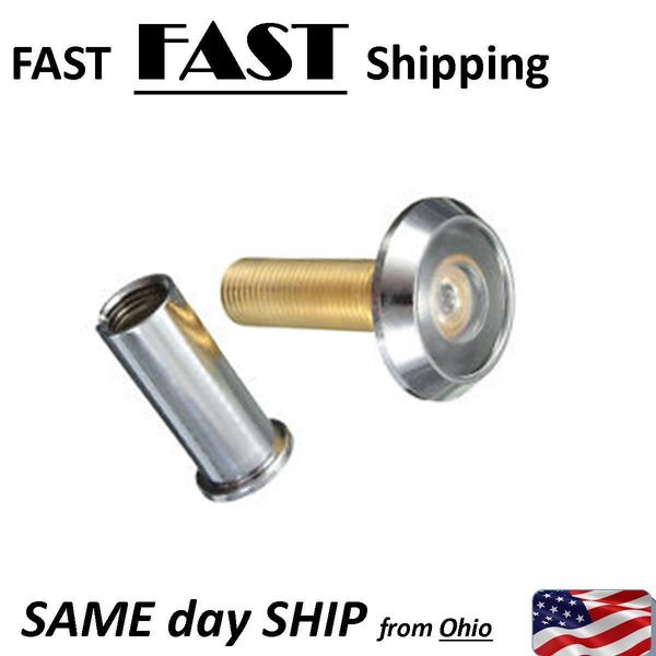Home Security 200 Degree 50-75mm Door Scope Viewer Peep Sight Hole