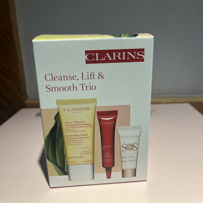 Set Of 3 — Clarins Cleanse, Lift & Smooth Trio Box