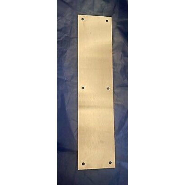 Tell 3.5 In. x 15 In. Stainless Steel Push Plate DT100072 Tell DT100072