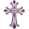 StealStreet Wall Decorations Copper and Gem Cross Collectible Decor
