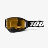 100% ARMEGA SNOWMOBILE Goggle Black - Yellow Lens