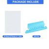 sourcing map Hanging File Folder Tabs, 2 Inch Insertable Tabs and Inserts Plastic Clear File Organizer Labels Filing for Folder Quick Identification, Blue, 200 Pcs