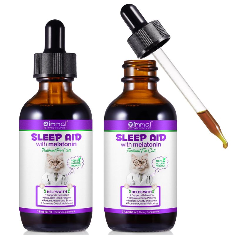 Melatonin For Cats Cat Calming Cat Sleep Aid Cat Melatonin Cat Anxiety ... - Long Acting Anxiety Relief For Cats