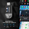2in 1 Wired to Wireless CarPlay Android Auto Adapter for OEM Car Stereo With USB