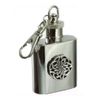 1oz hip flask keyring with Celtic badge