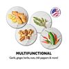 NexTrend Garlic Twister 4th Gen - Ginger, Herb, Nuts, Garlic Press Kitchen Mi...