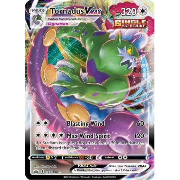 Tornadus VMAX - 125/198 - Full Art - Chilling Reign - NM/M