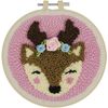 FABRIC EDITIONS Punch Needle KIT Deer, Fabric, One Size