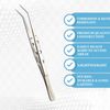 6" Chef's Garnishing Angled Tongs Food Presentation/P