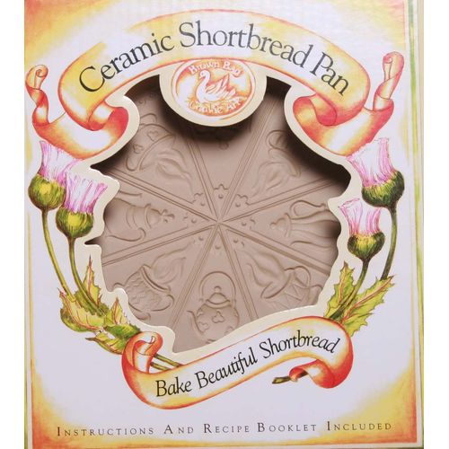 Brown Bag Design Tea Time Shortbread Cookie Pan, 11-3/4-Inch by 9-1/4-Inch