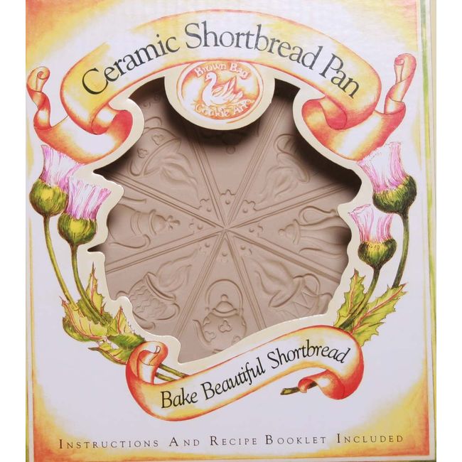 Brown Bag Design Tea Time Shortbread Cookie Pan, 11-3/4-Inch by 9-1/4-Inch