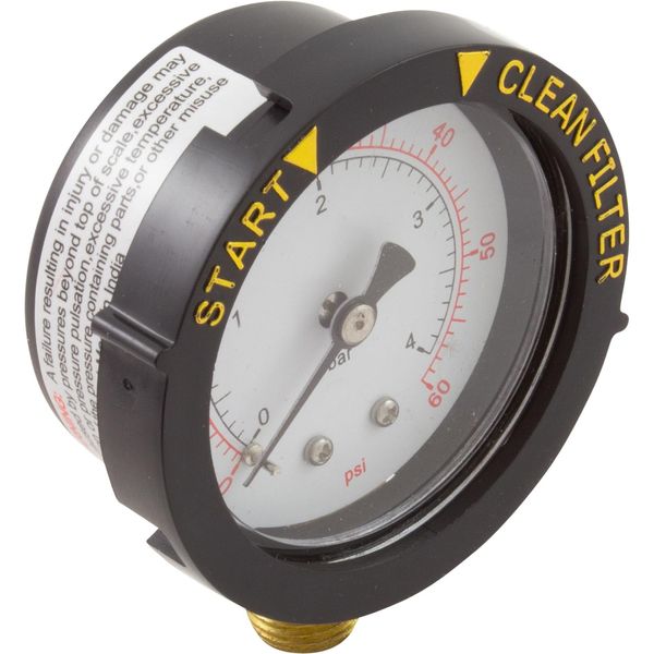 Pentair 190058Z Pressure Gauge, Black