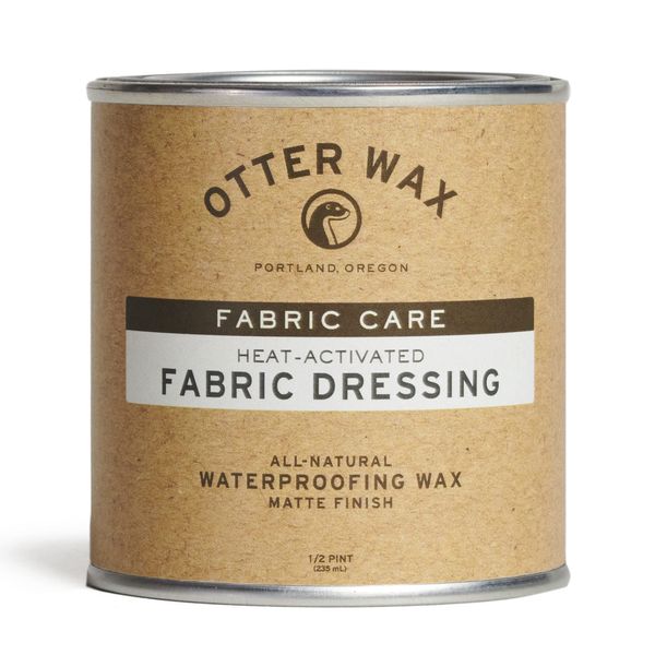 Otter Wax Heat-Activated Fabric Dressing | 1/2 Pint | All-Natural Water Repellent | Made in USA