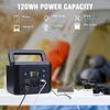 Portable Power Station 200W External Battery Charger Flashlight Solar Generator