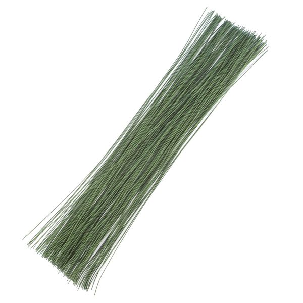 200 Pcs Floral Wire 26 Gauge Crafts Wire Florist Flower Wire Stems Green Floral Wire for Crafts Bouquet Stem Wreath Making Flower Arrangement Supplies (Green,14 Inch)