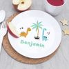 Personalised Children's Cute Dinosaur Dinner Set