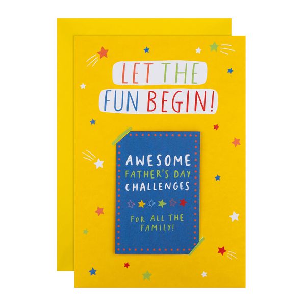 Hallmark Father's Day Card - Contemporary Multicoloured Keepsake Games Design
