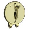 ProActive Sports Antique Brass Visor Clip with Magnetic Golfer Coin Ball Marker