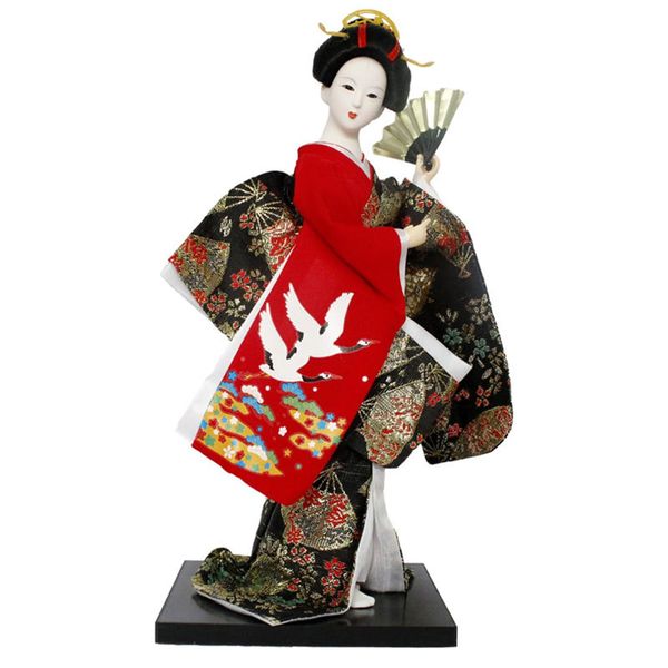 NOELAMOUR Dance Maiko Japanese Doll Geisha Doll Souvenir Figurine Presents for Foreigners Oriental Doll 11.8 inches (30 cm)